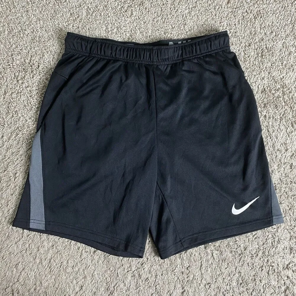 Nike Strike Dri Fit Soccer Athletic Shorts Mens Medium Black Running Training